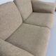 Old sofa in solid elm and vintage 80s design fabric Seltz France