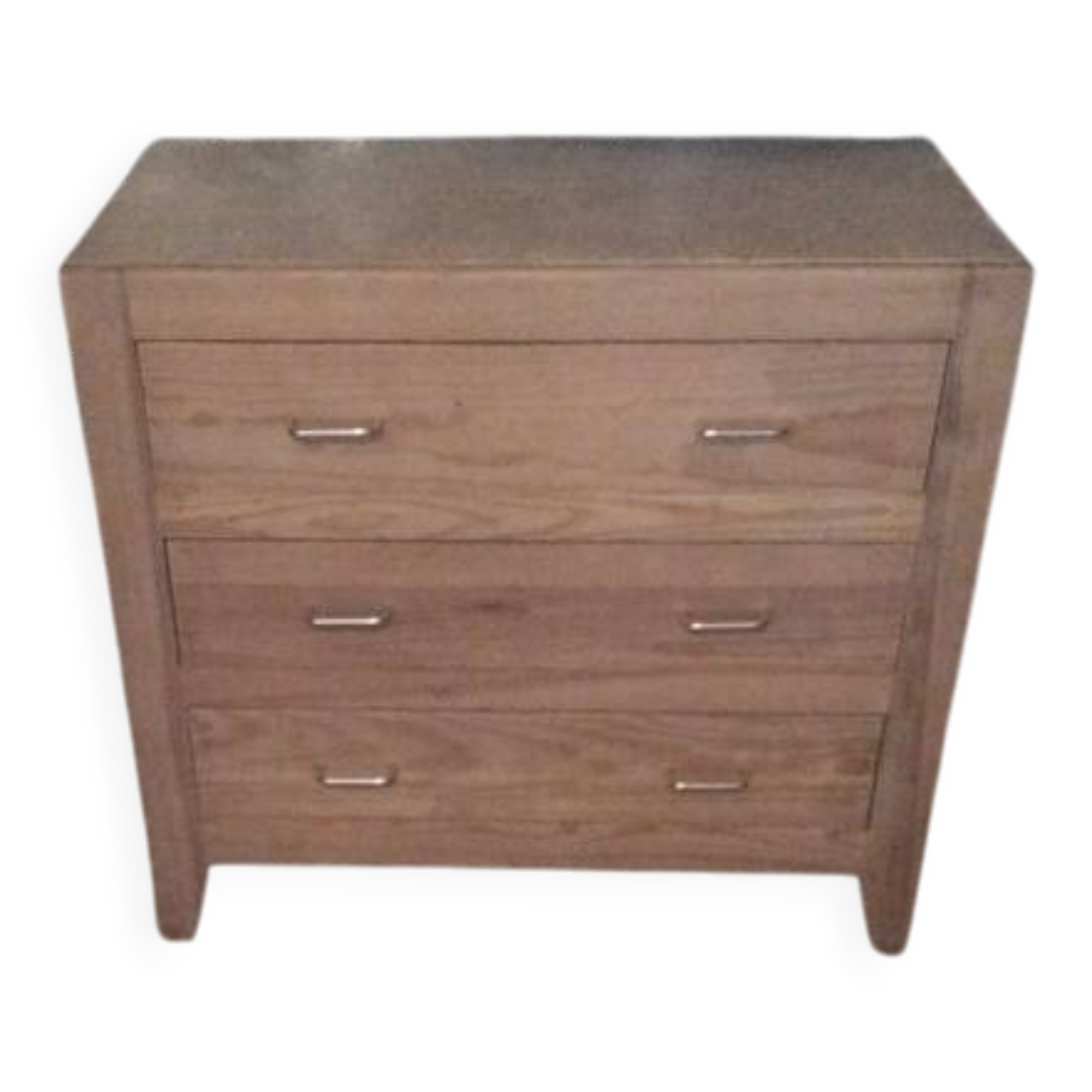 Sanded wooden chest of drawers