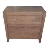 Sanded wooden chest of drawers
