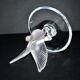 Lalique ashtray dish bird dove in frosted crystal and signed