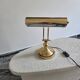 Vintage gold Art Deco banker lamp