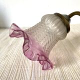 Pair of retro style wall lights, tulips