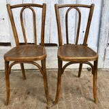 Baumann curved wood bistro chairs