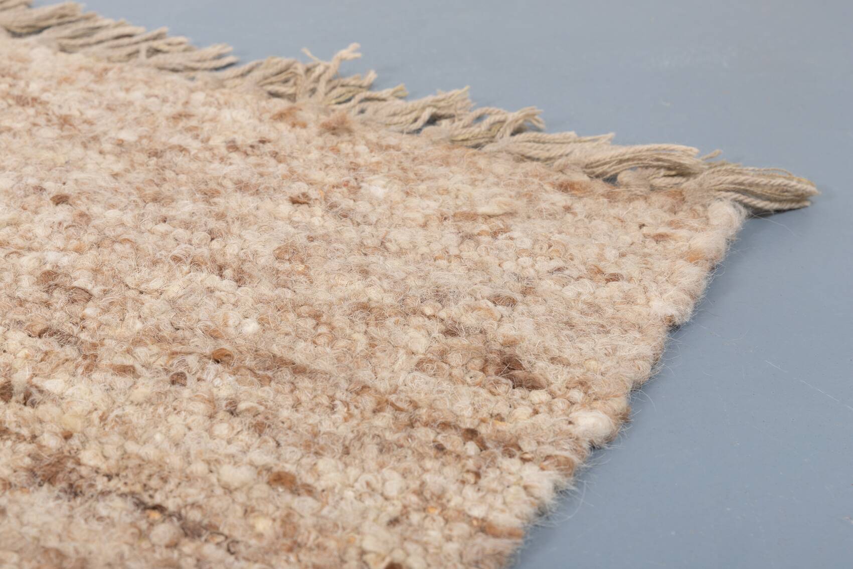 Vintage hand made lana wool rug for sisal, 1980’s italy