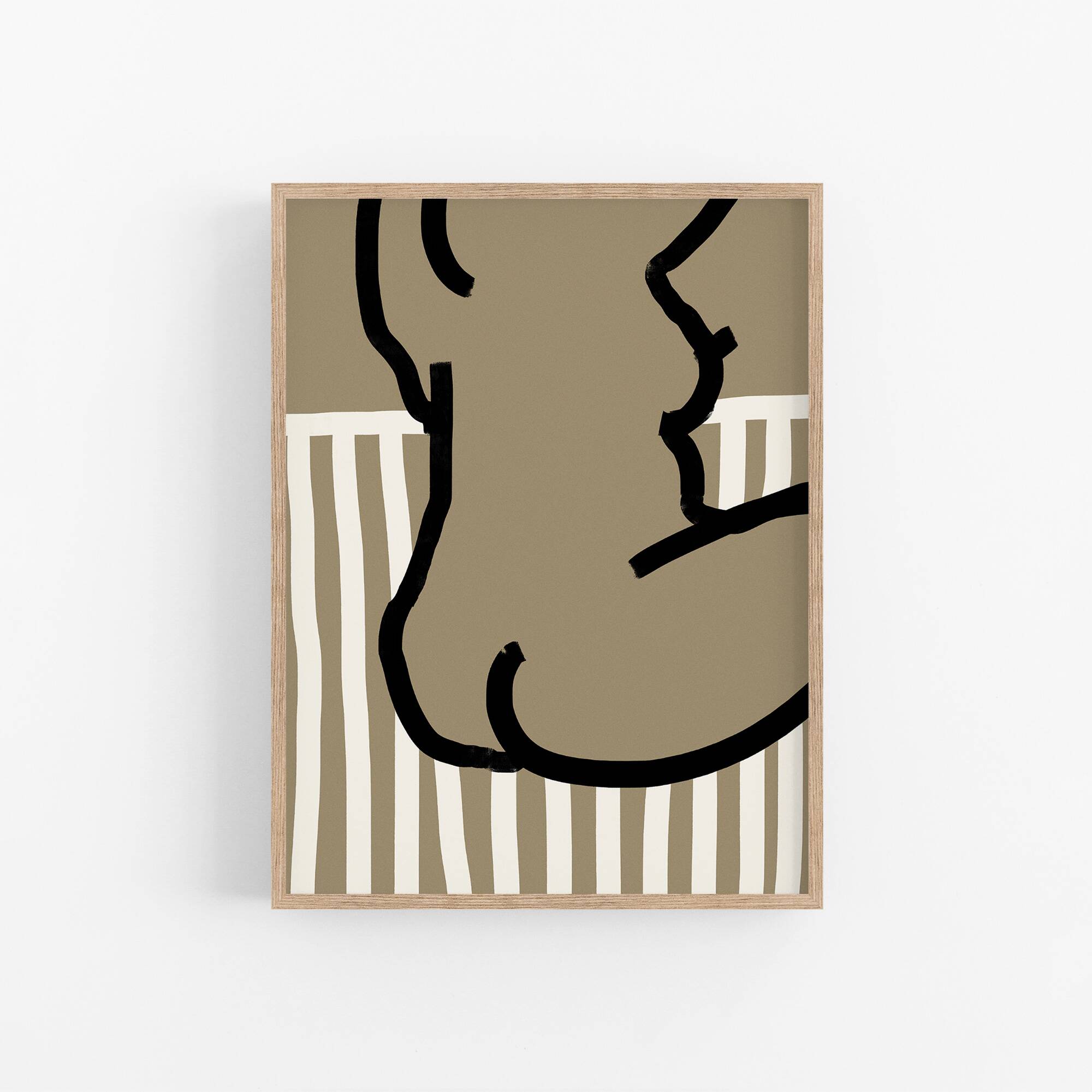 Female figure giclee art print, 50x70cm