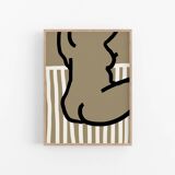 Female figure giclee art print, 50x70cm