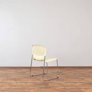SM400K White Swing Chair by Gerd Lange for Drabert, Set of 4, 1980s