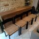 Ensemble de 4 chaises scandinave en corde