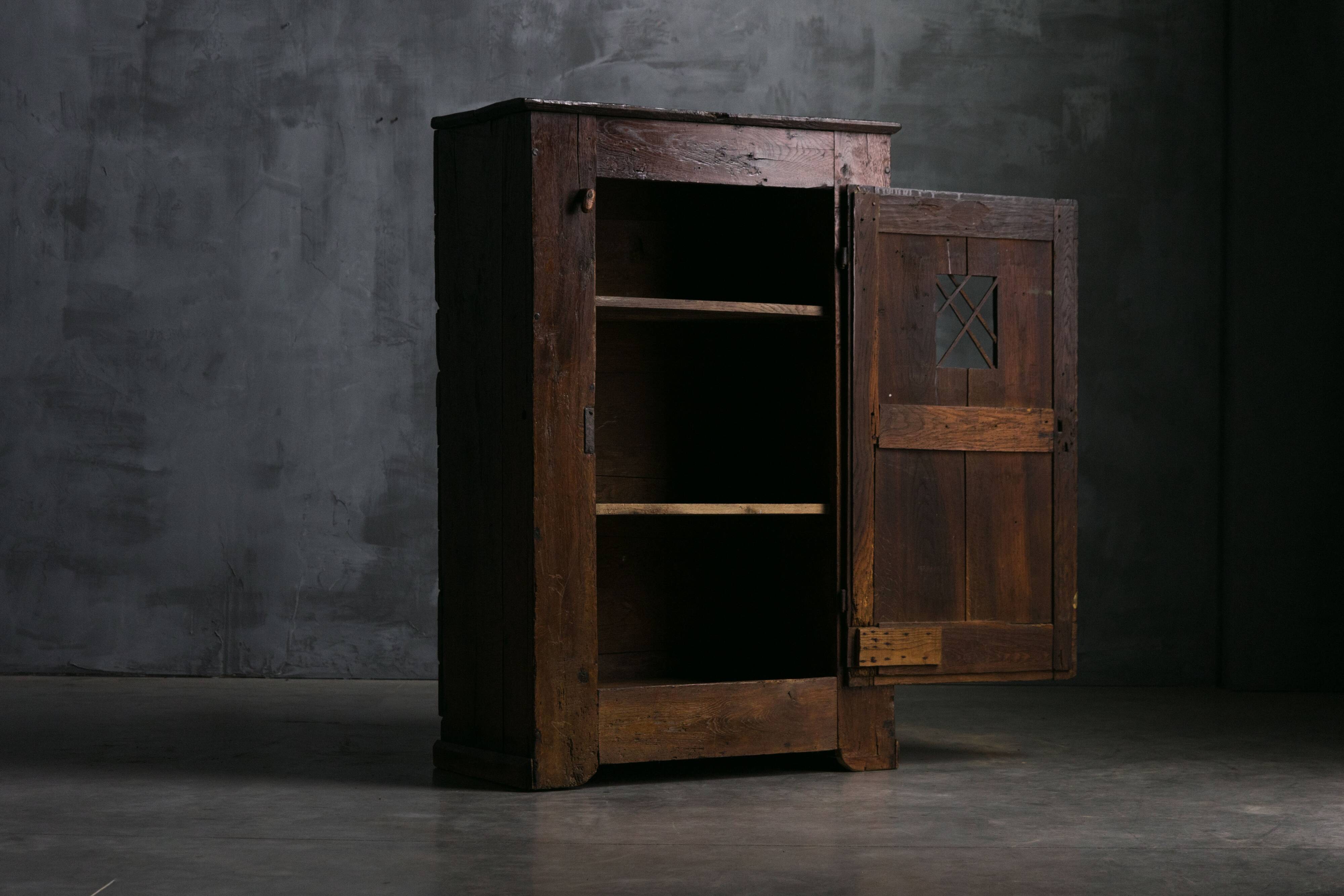 Primitive Wabi Sabi Cabinet, France, 19th Century