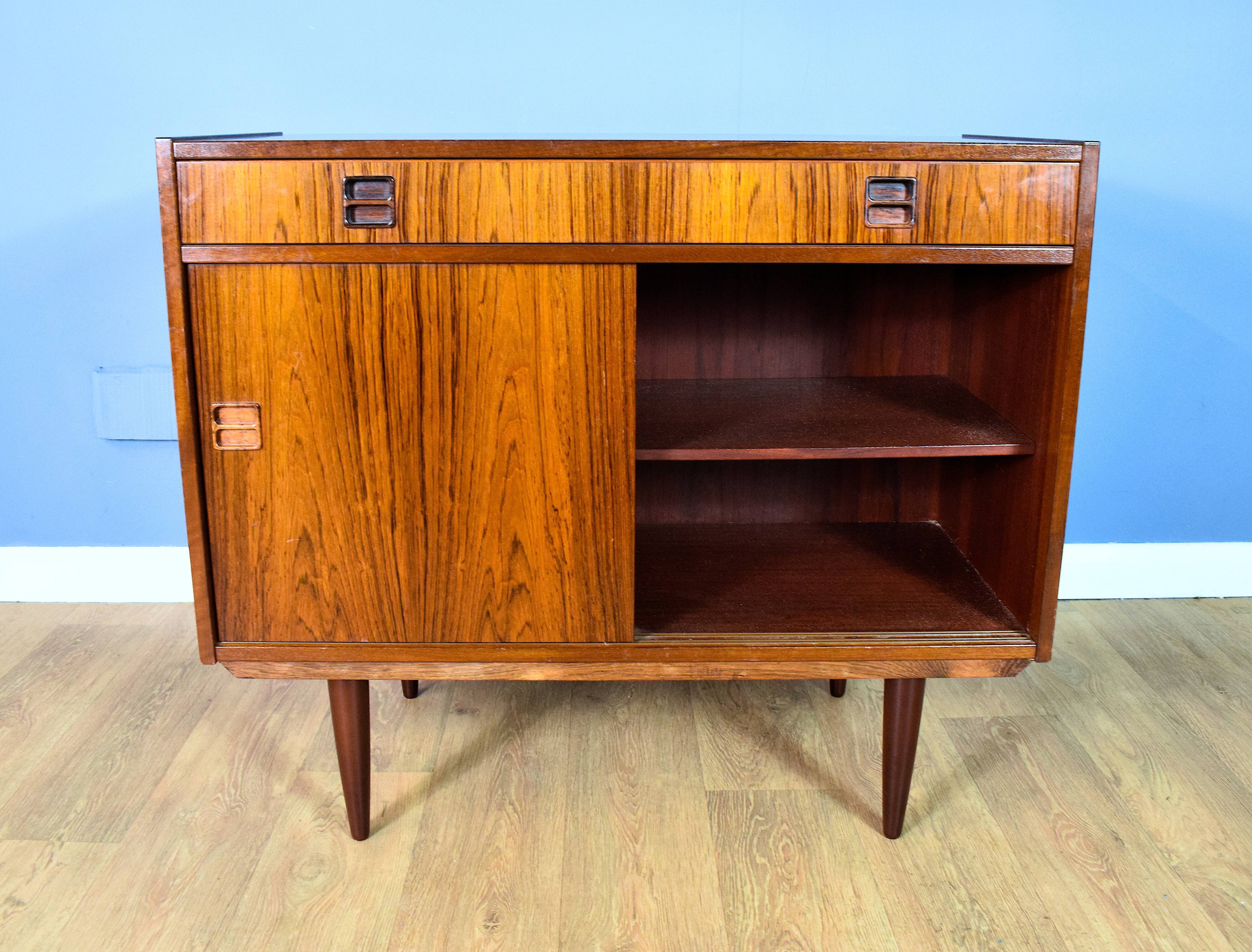 Rosewood two door sideboard 1960s