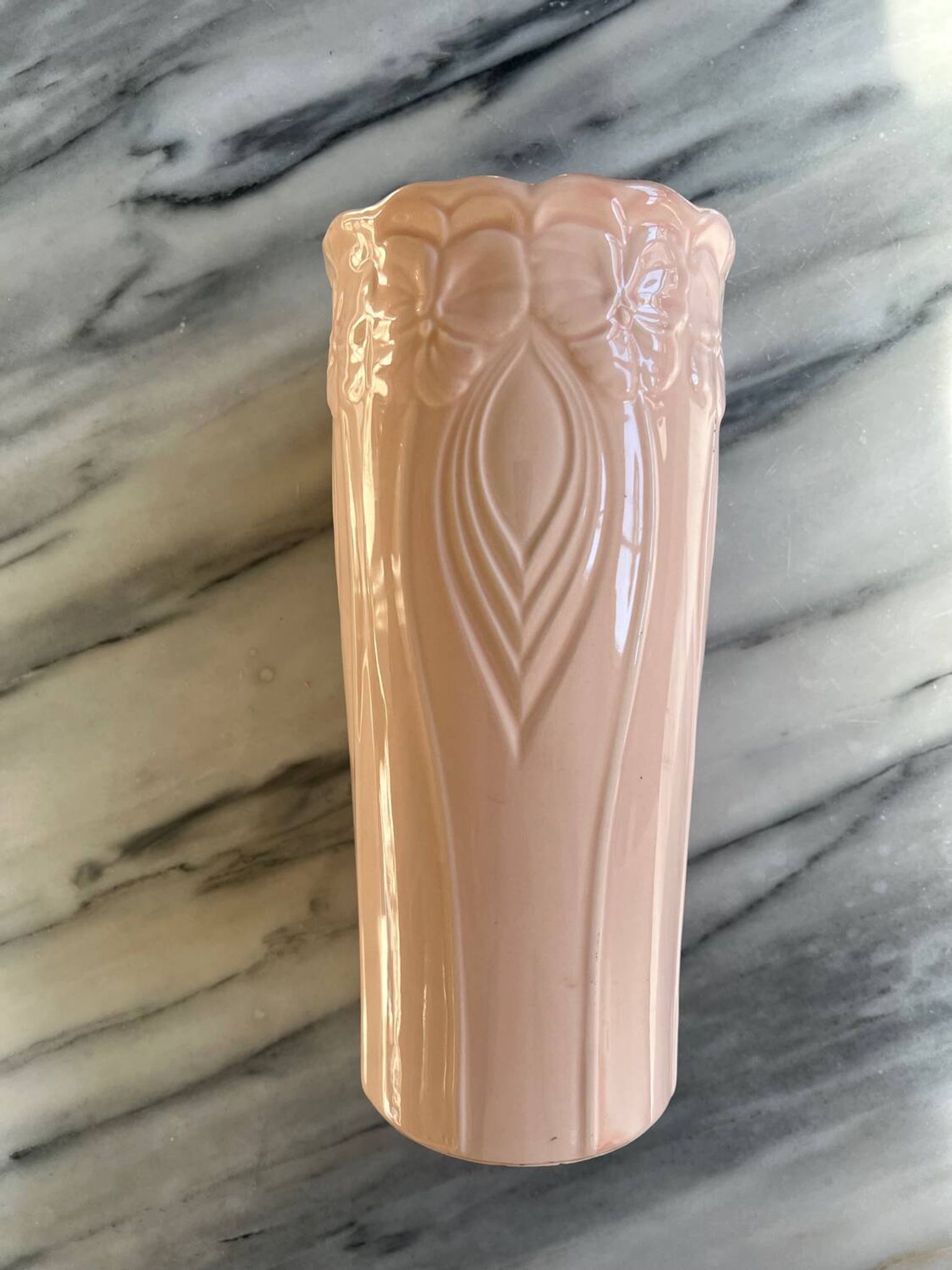 Pink ceramic vase