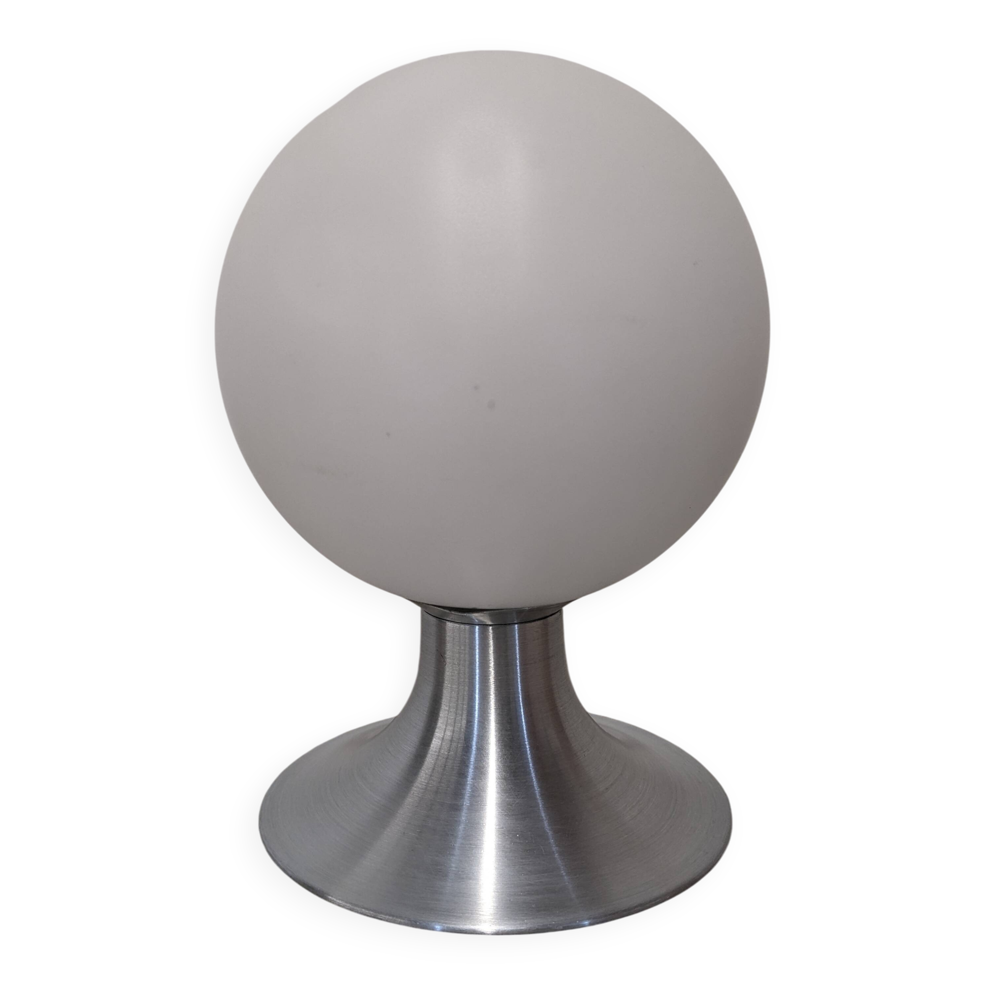 Space Age lamp in sandblasted glass from the 60s/70s