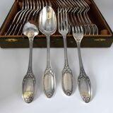 Christofle 24 cutlery spoons dessert whisks model Marie Antoinette metal arg
