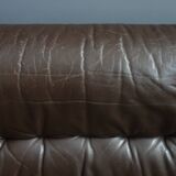 Brown Leather armchair 1970s