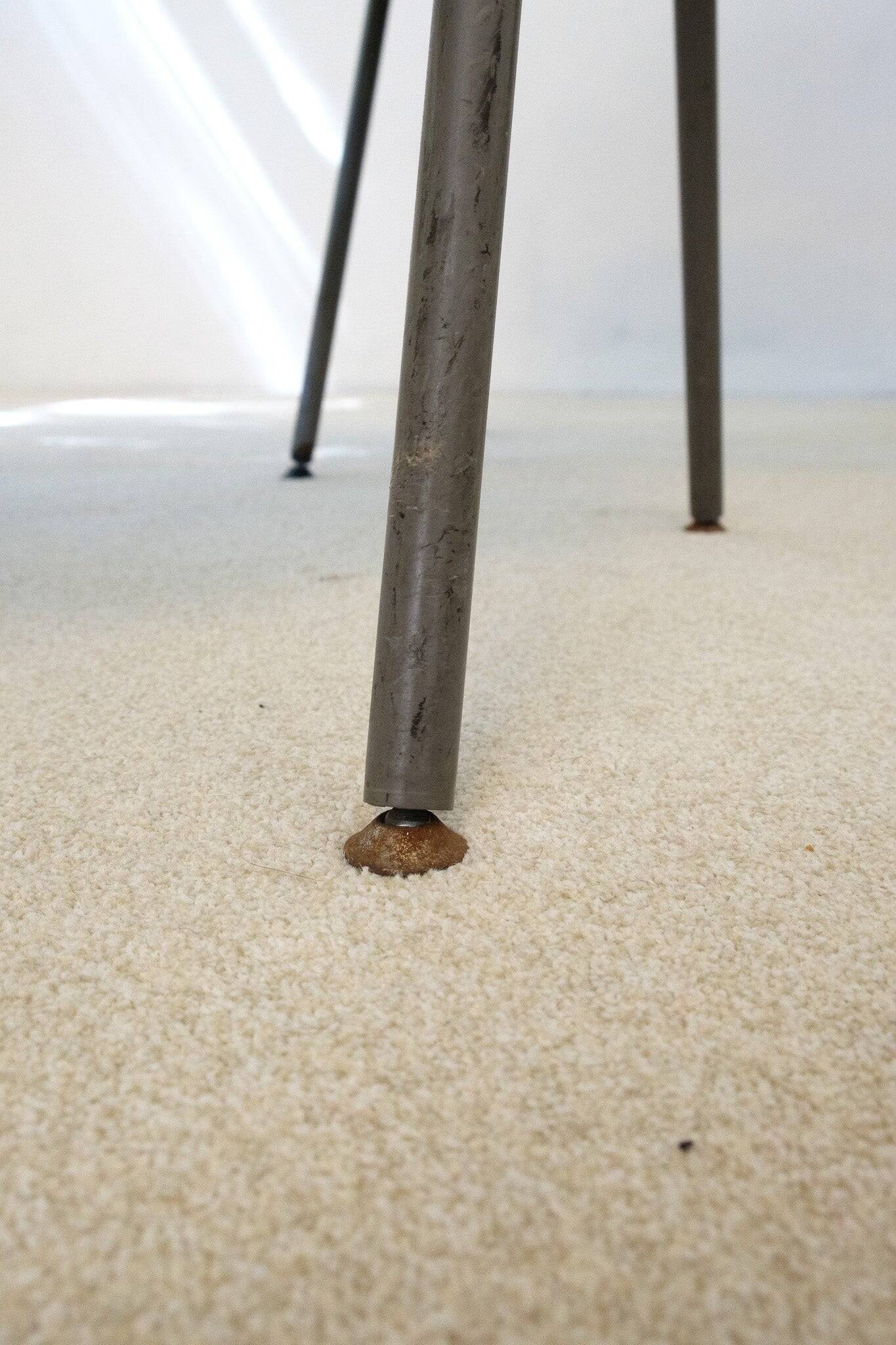 Set of Six Castelli (DSC 106) stacking dining chairs by Giancarlo Piretti from 1965, Italy