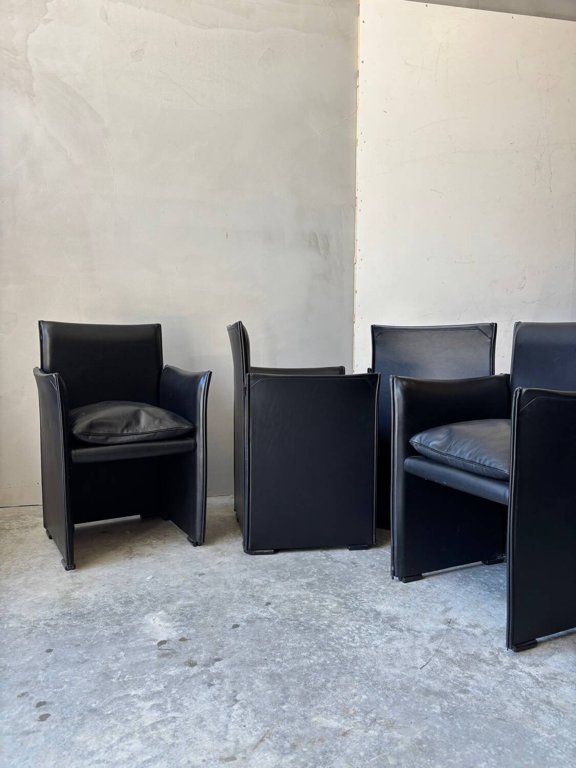 Set of 6 Break 401 chairs by Mario Bellini for Cassina