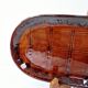 Old Oval Dish Earthenware K&G Luneville Grid Decor 37 x 15.5 cm