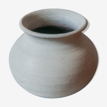 Vase rond en terre cuite couleur menthe