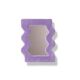 Small lilac wavy mirror