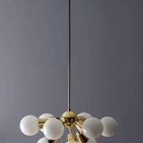 Nine-Arm “Sputnik” Candlestick, Jaroslav Bejvl Sr, 1970s, Czechoslovakia