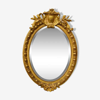 Miroir doré Napoléon III 58x81cm