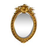 Miroir doré Napoléon III 58x81cm
