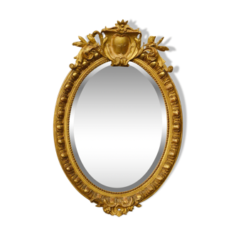 Golden mirror Napoleon III 58x81cm