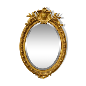 Miroir doré Napoléon III 58x81cm