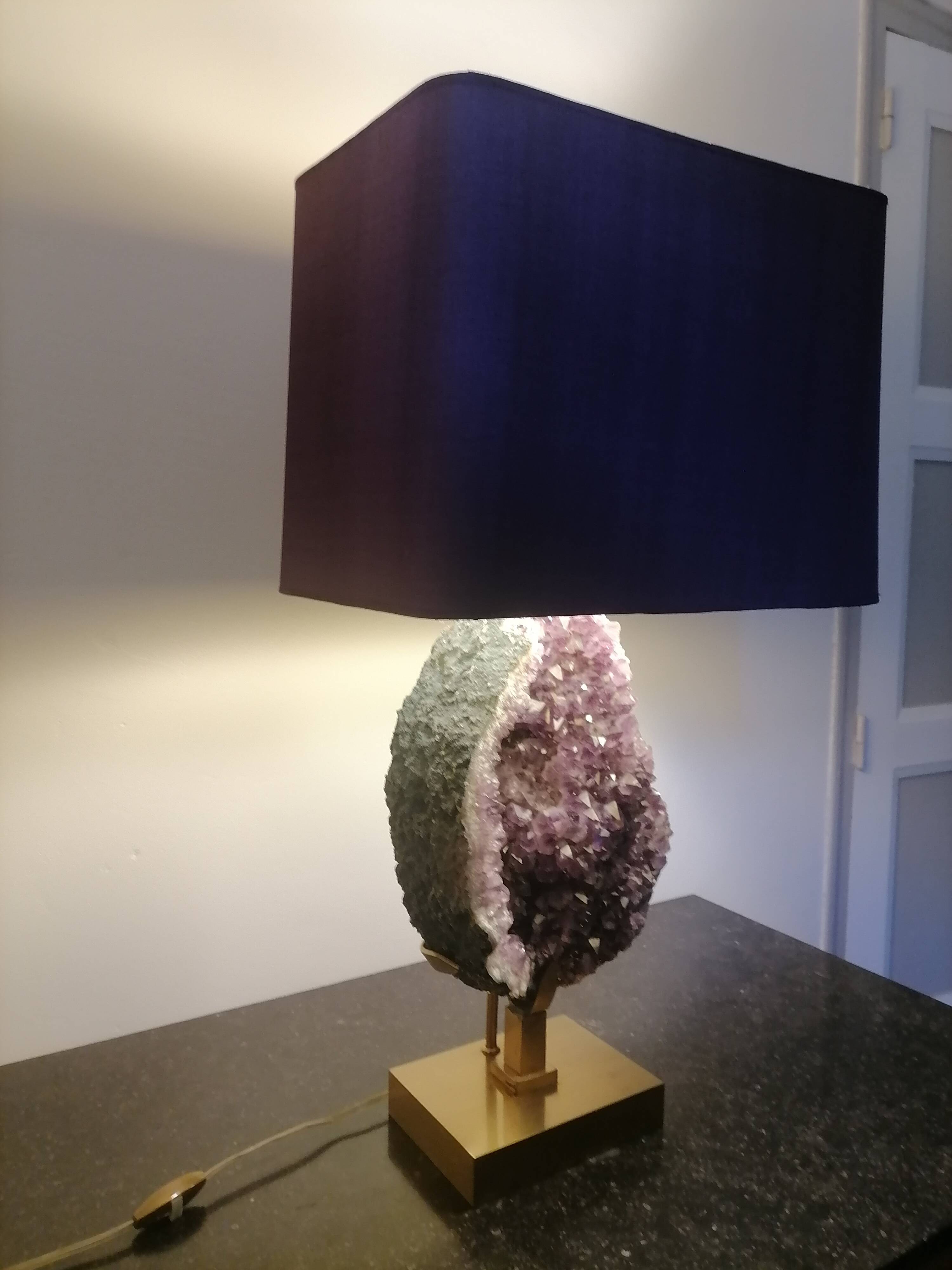 Amethyst lamp from the 1970s