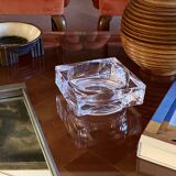 Monumental molded crystal ashtray, Sevres France 1970s