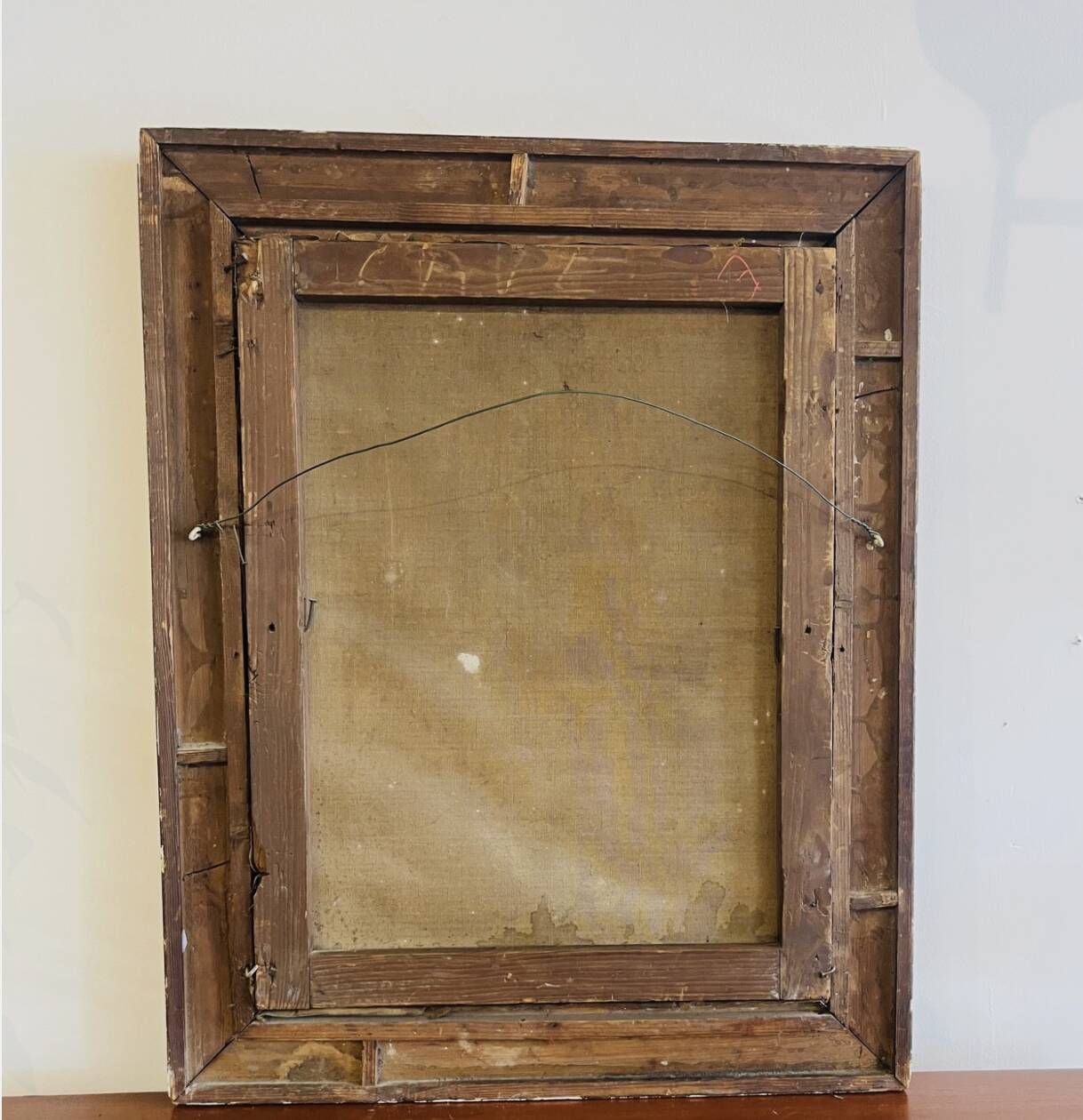 Oil painting on canvas – Portrait of a woman and child, 19th century