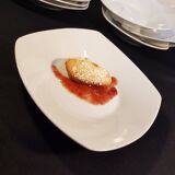 10 White porcelain soup plates