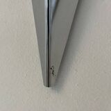 Pair of vintage wall lights, chrome-plated metal, France, 1980