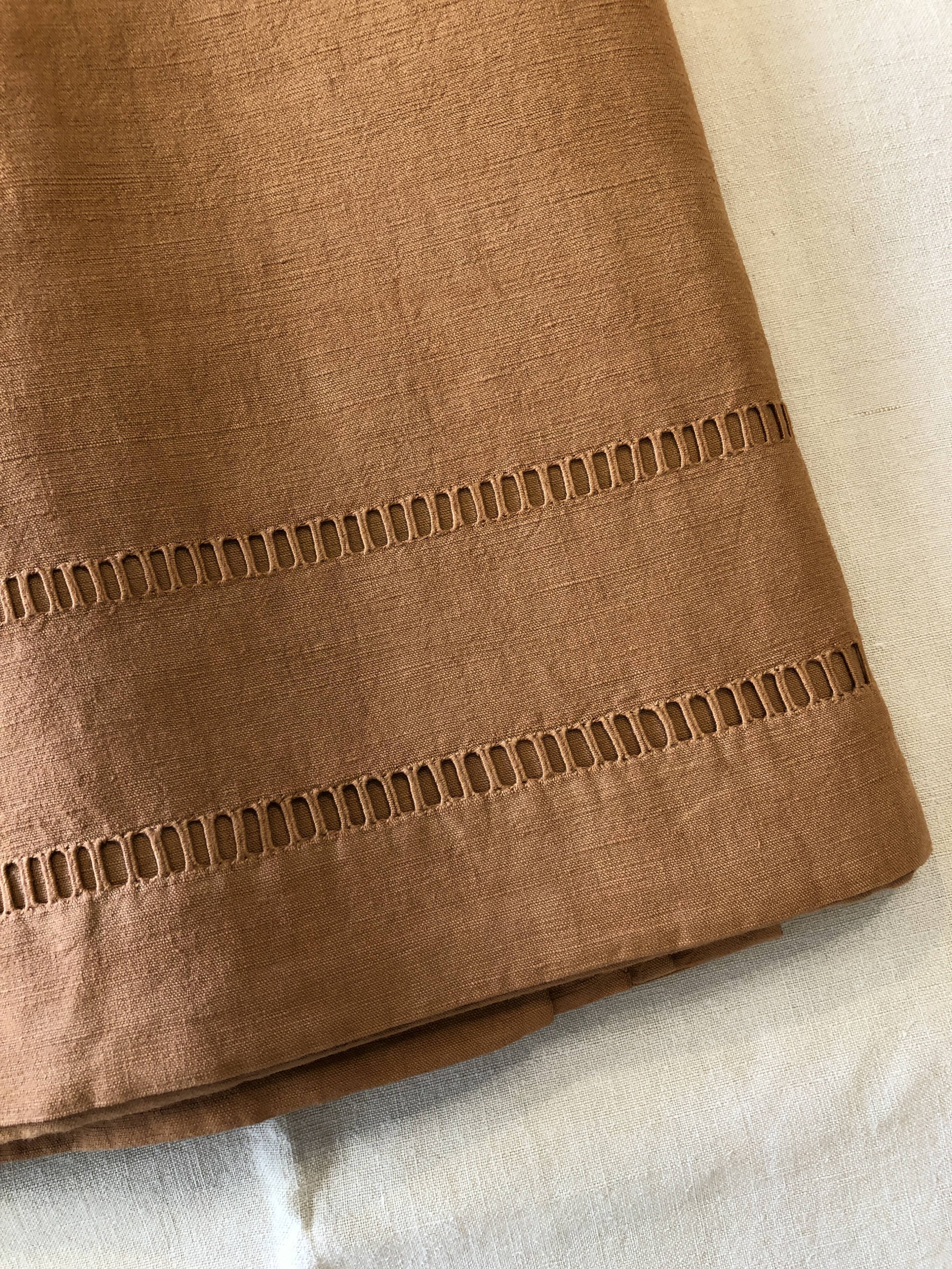 Grand drap de douche 100 % LIN souple et luxueux 100 cm x 140 cm