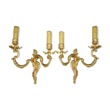 Paire d'appliques, style Louis XV Lucien Gau, Paris