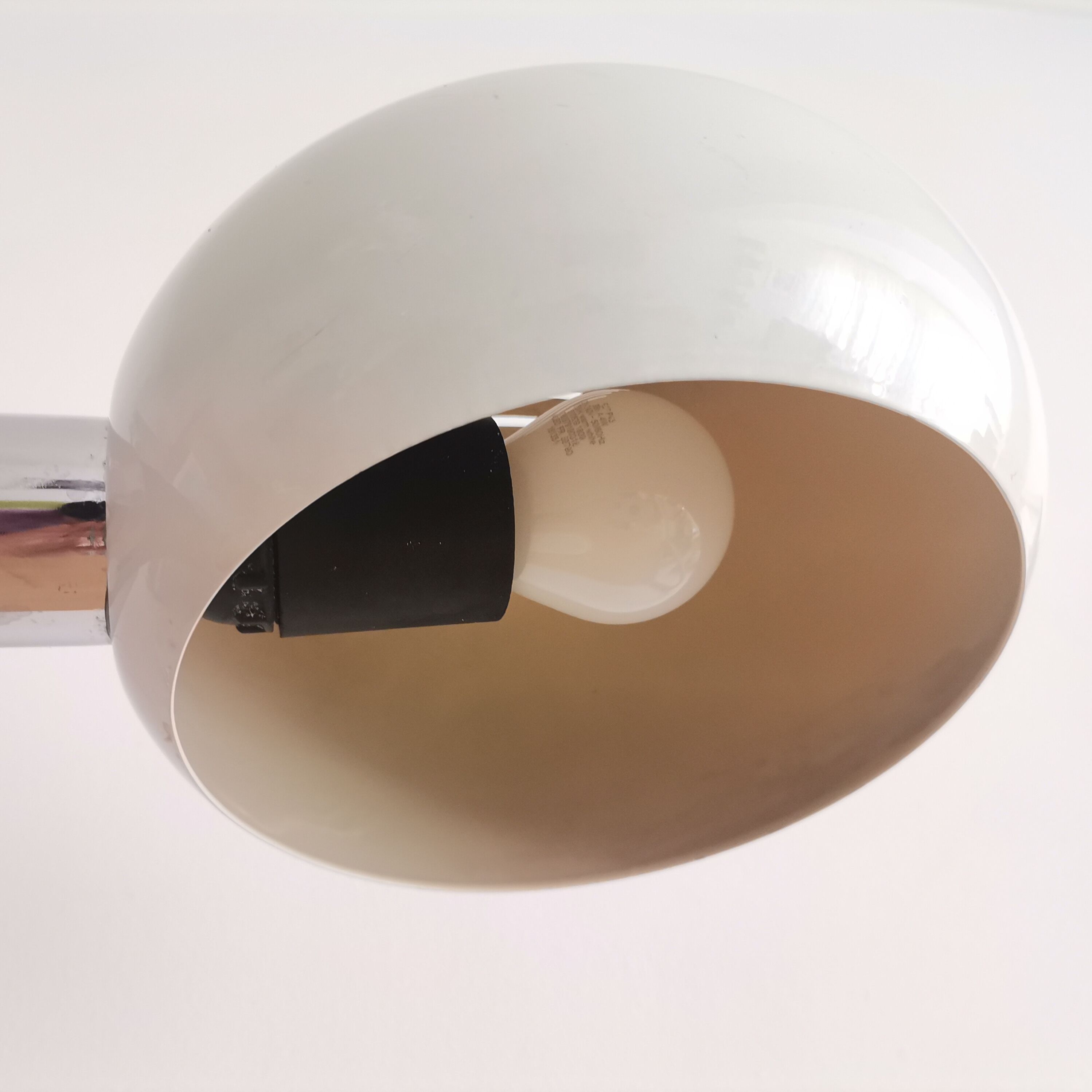 Industrial style gooseneck white table desk lamp