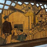 Screen with Basque scenes