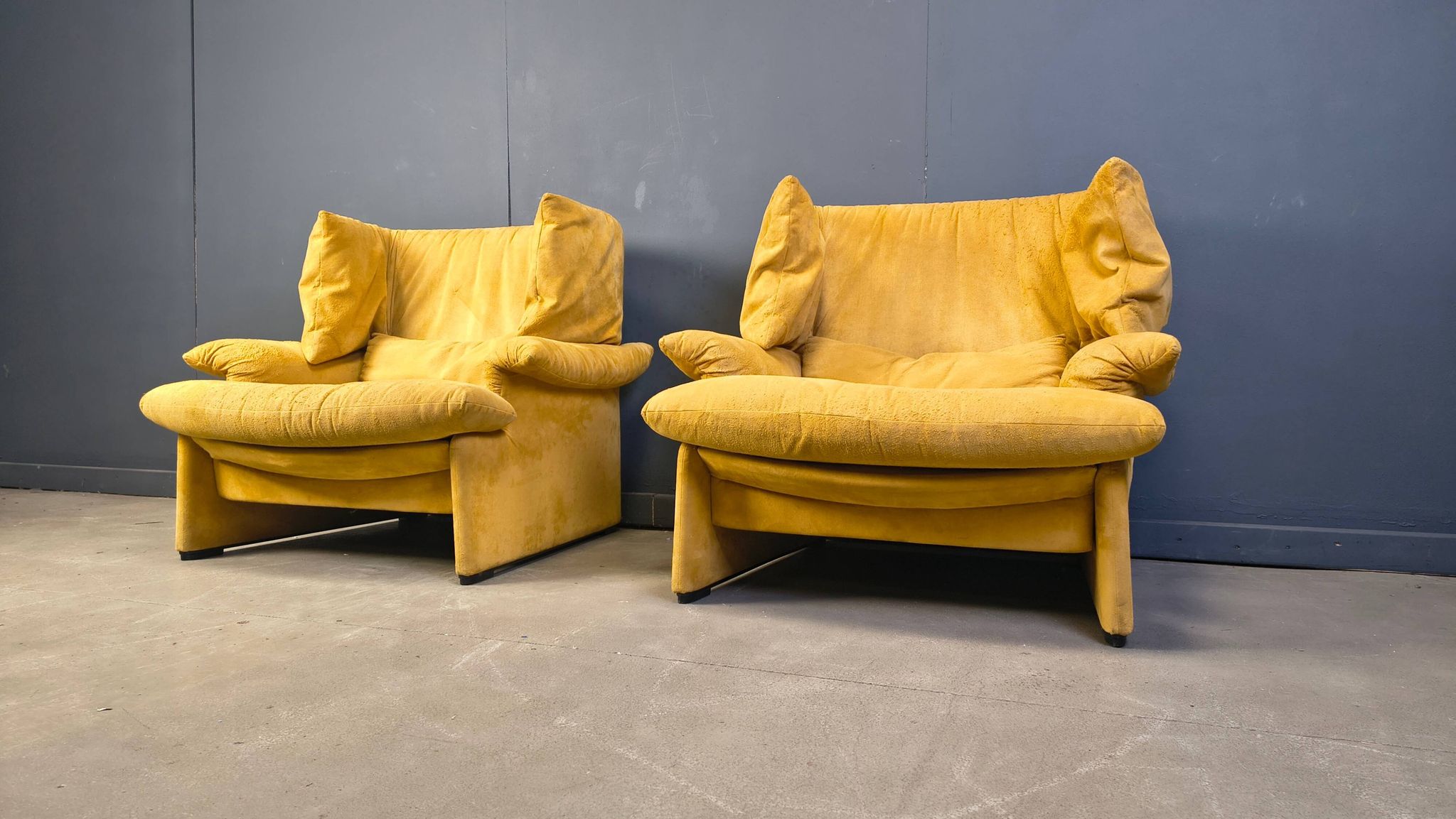 Porto Venere sofas by Vico Magistretti for Cassina, 1980s