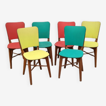 Set of 6 formica chairs