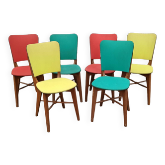 Lot de 6 chaises en formica