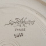 Cinq assiettes plates de Sarreggemines