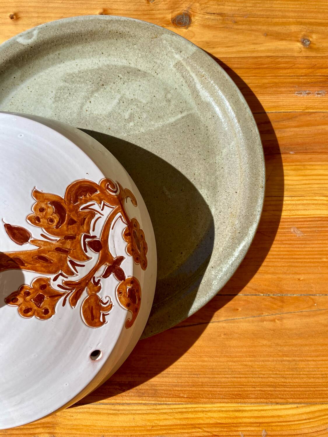 Handmade ceramic cheese bell