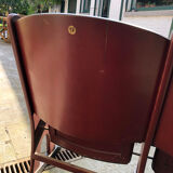 Folding seat two folding chairs from an old theatre