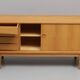 Scandinavian wooden sideboard by Erik Wortz