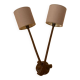 Double wrought iron wall light “Pescatore”