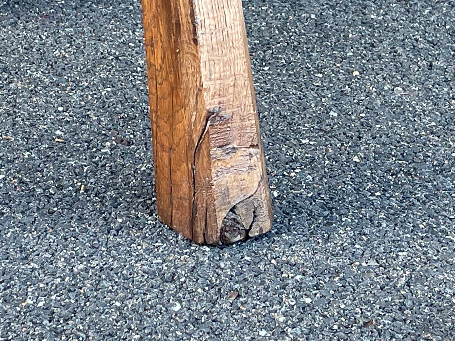 French brutalist tripod stool