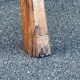 French brutalist tripod stool