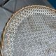 Round top 40cm rigidule perforated sheet metal vintage Mathieu Matégot design 1950s