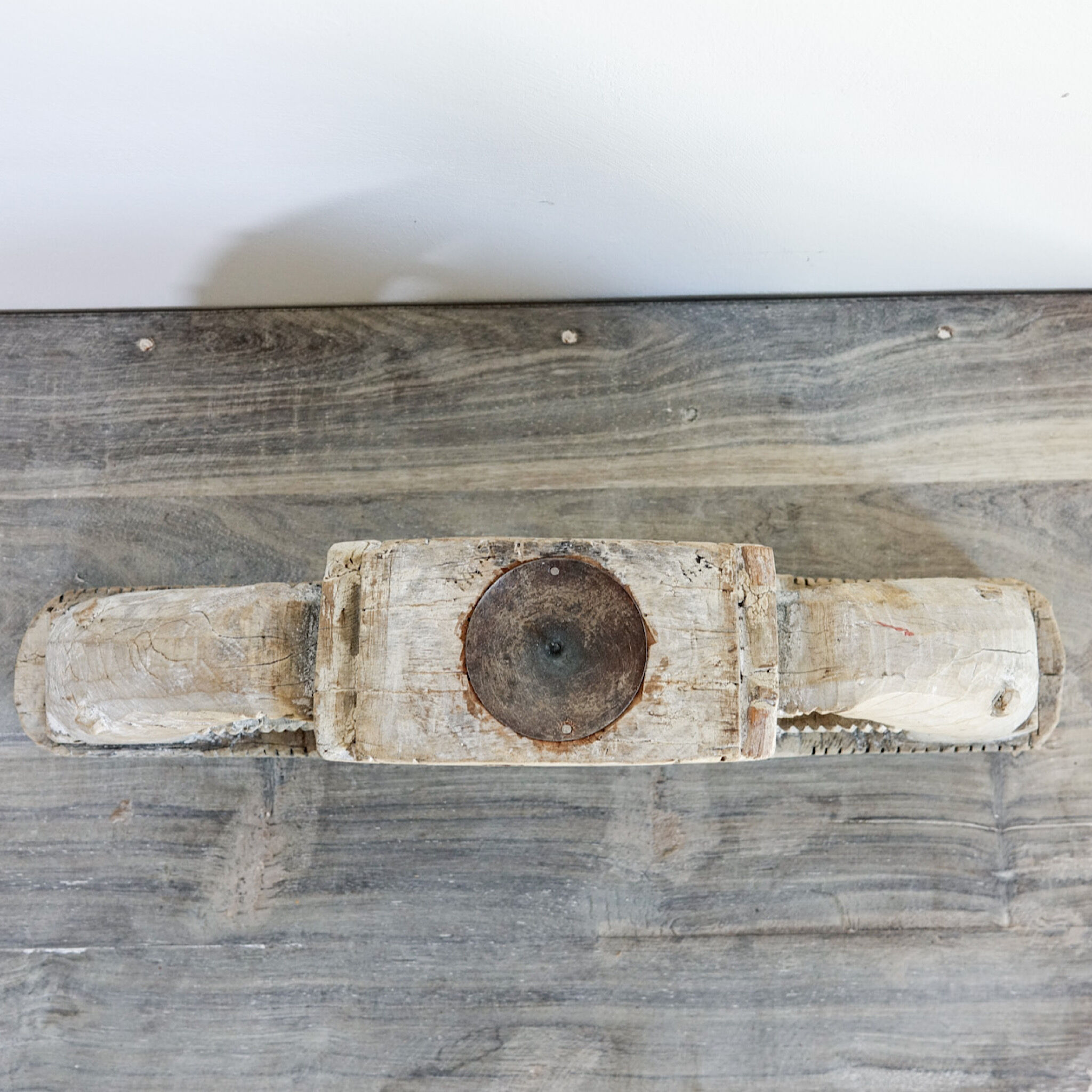 Wooden candle holder