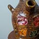Vintage table lamp base Accolay brutalist country decoration